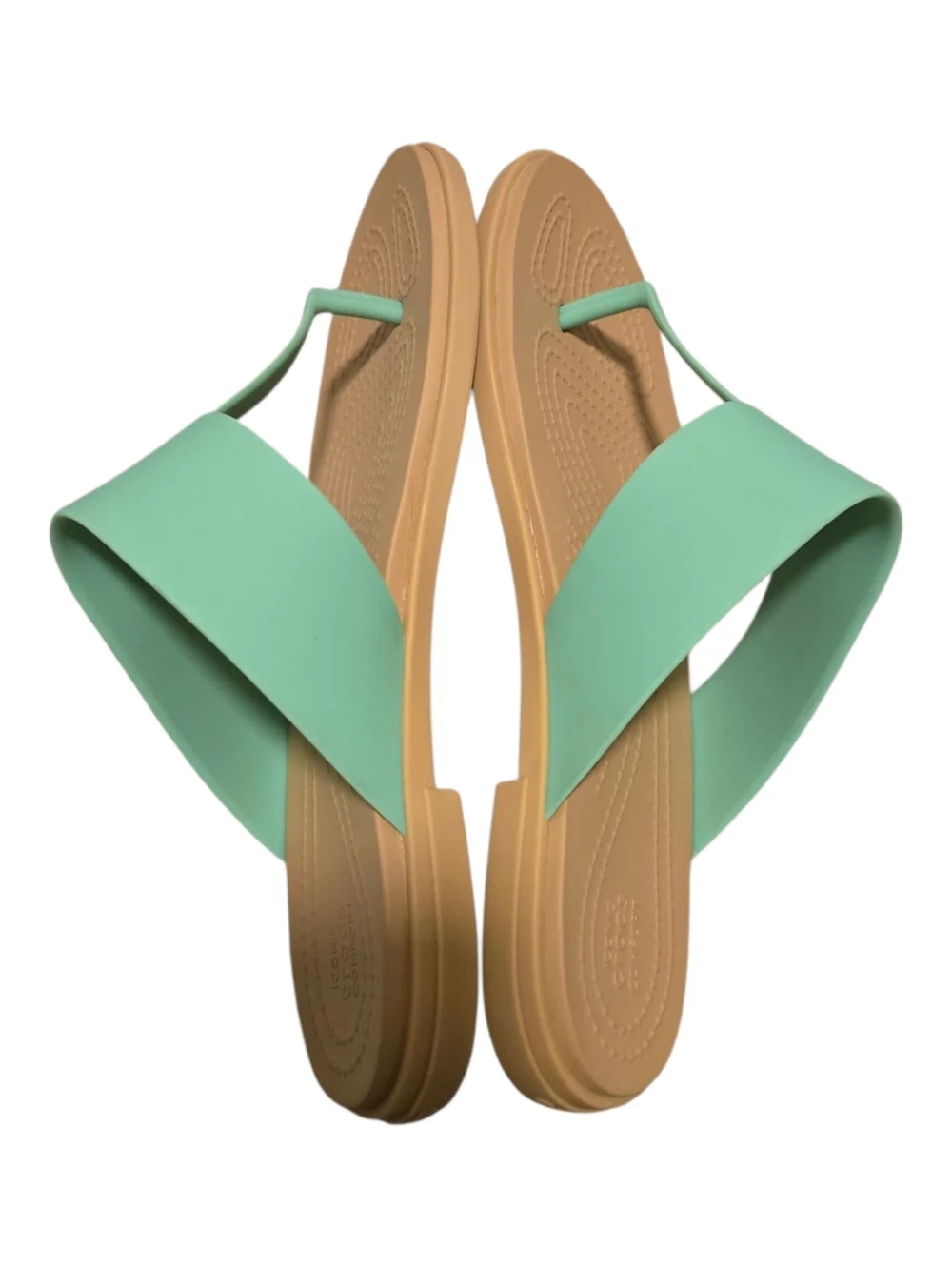 Crocs Tulum Flip Flop Sandals Jade Stone Size 8 - Picture 4 of 7